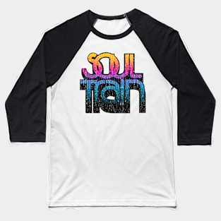 soul train retro crack plastisol Baseball T-Shirt